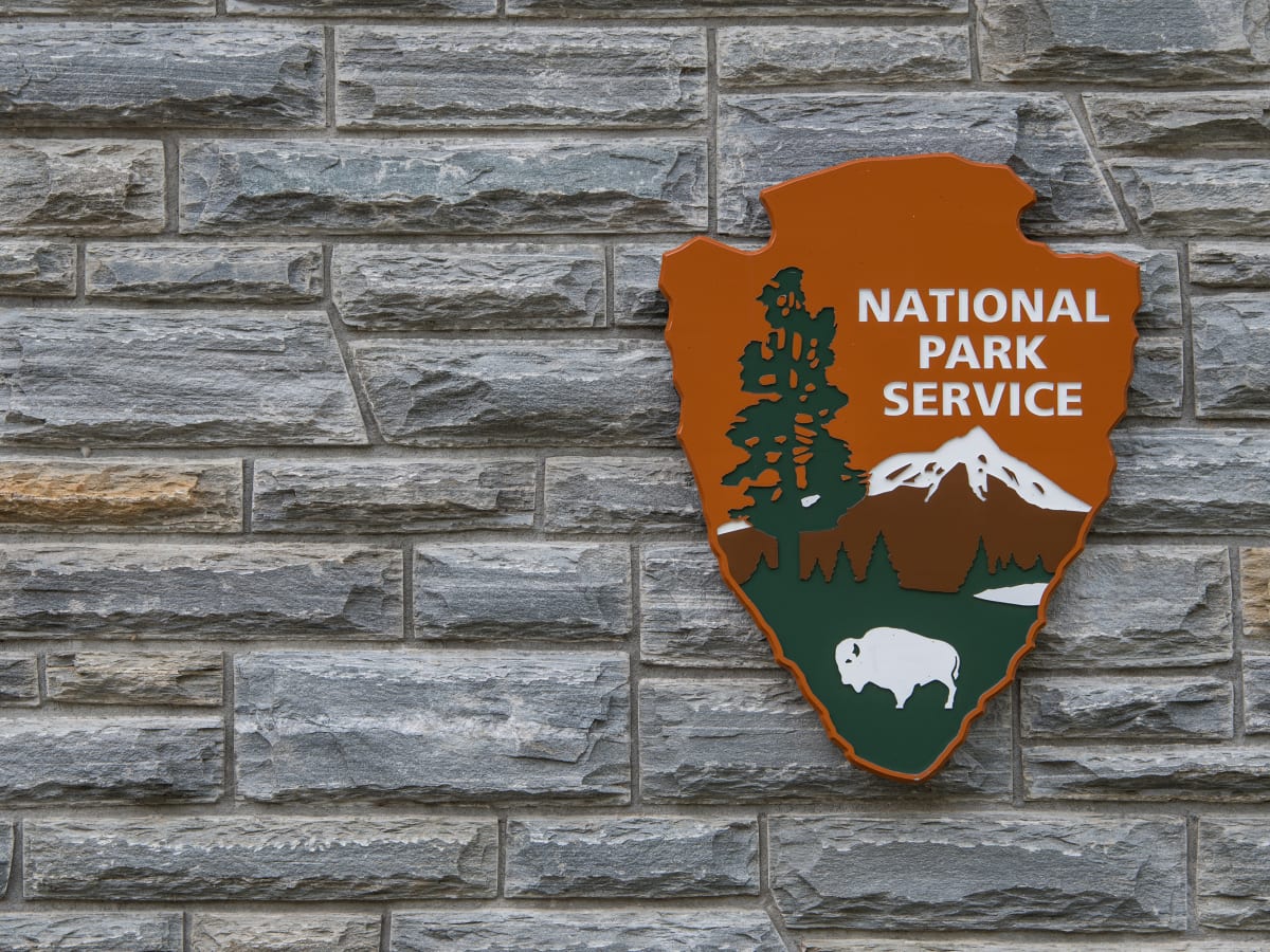 National Park Service arrowhead badge