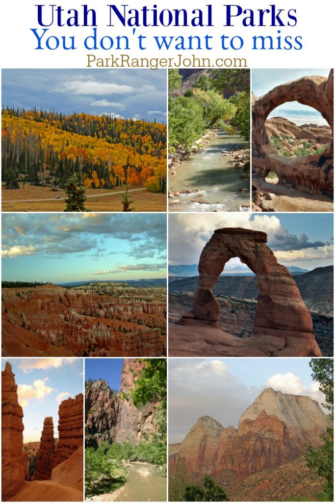 Utah National Parks graphic