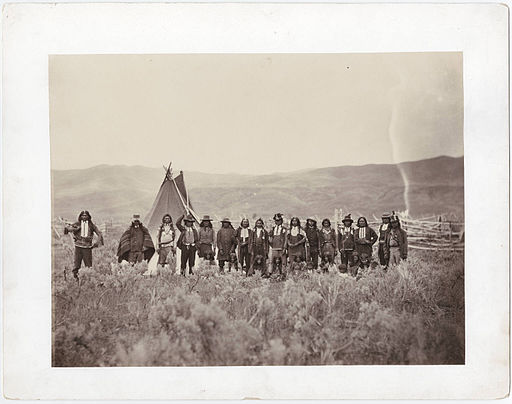 Historic sepia-toned group photo