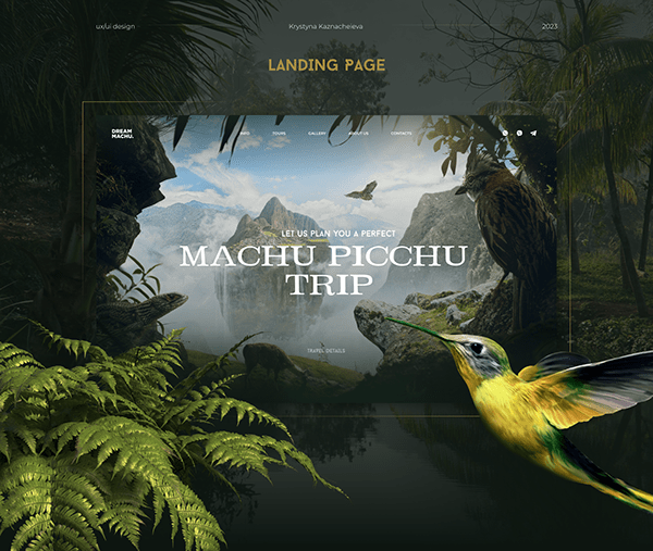 Machu Picchu landing page reference