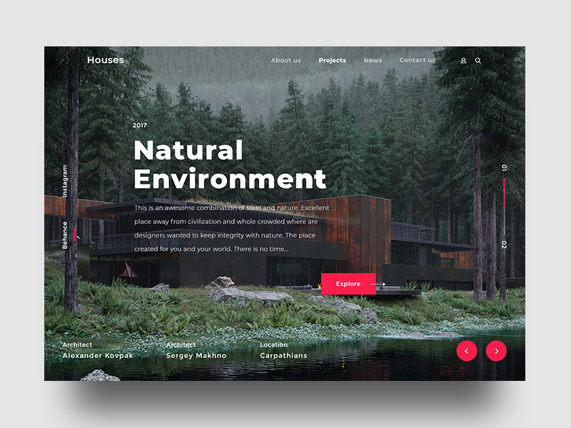 Natural Environment forest house site reference