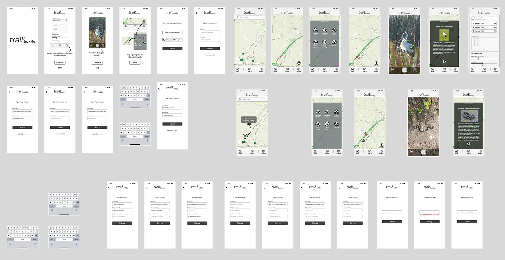 LoFi Wireframes
