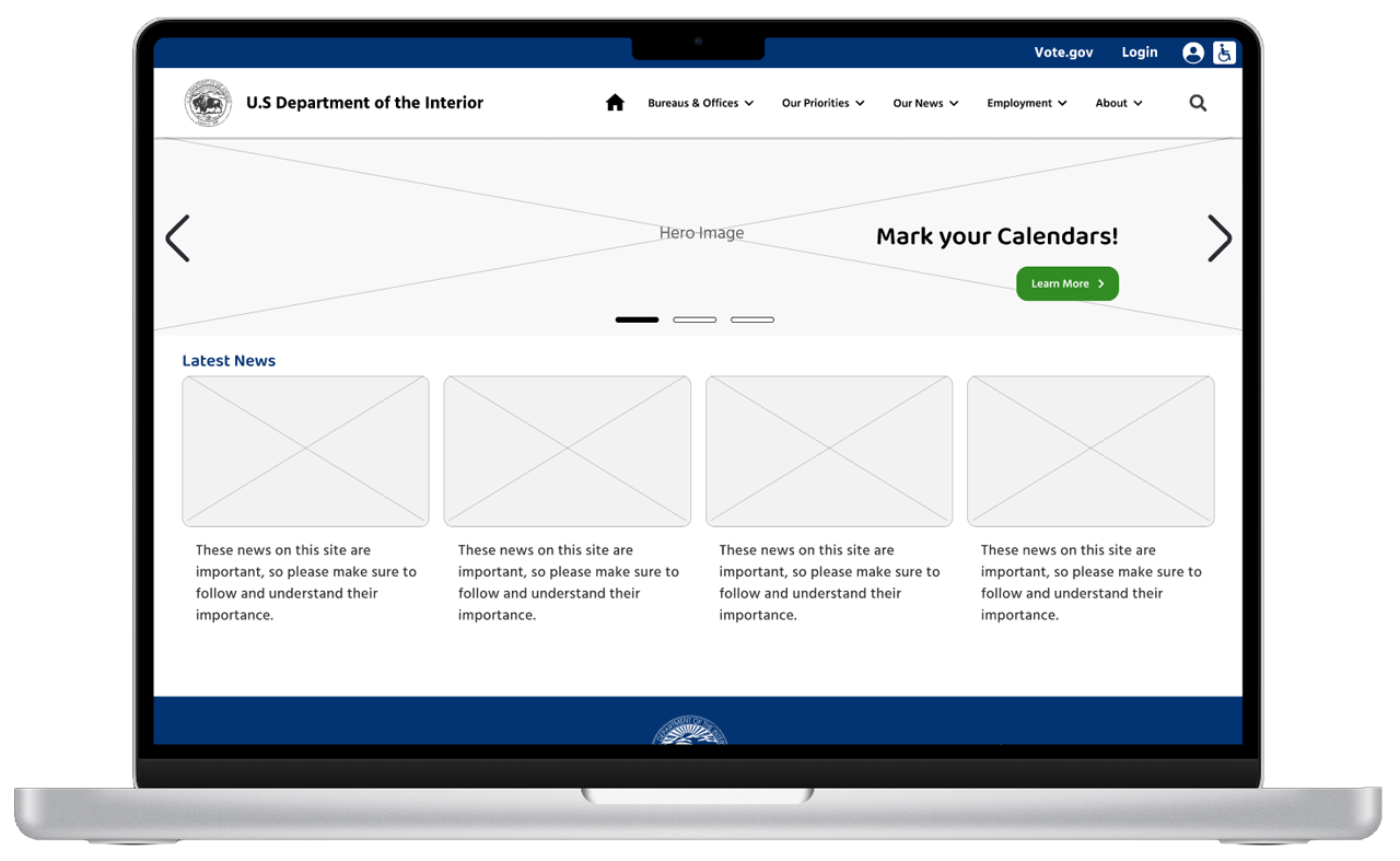 Sketched Wireframes